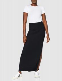 img 3 attached to 👗 Maxi Skirt for Women - Meraki Ribbed Design