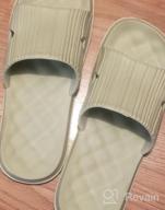 img 1 attached to 🚿 Non-Slip Shower Slippers: Quick Drying, Bathroom House and Pool Sandals, Gym and Indoor Soft Sole Slippers review by Kyle Tran