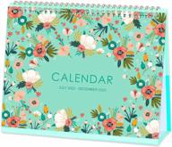 stay organized with our 2022-2023 standing flip desk calendar - 10" x 8.3" for generous memo writing and thick paper, with a strong twin-wire binding! logo