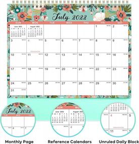 img 2 attached to Stay Organized With Our 2022-2023 Standing Flip Desk Calendar - 10" X 8.3" For Generous Memo Writing And Thick Paper, With A Strong Twin-Wire Binding!