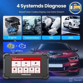 img 3 attached to 2022 THINKCAR ThinkScan SR4 OBD2 Scanner: ABS, SRS, ECM, TCM 🔍 Diagnostic Tool with MIL Turn Off, Oil/SAS/EPB Reset & Free Lifetime Updates