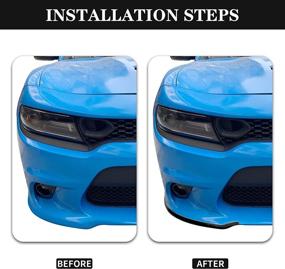 img 3 attached to Hoolcar Front Bumper Lip Splitter Protector Front Shovel For 2015-2021 Dodge Charger SRT Exterior Accessories