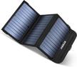 eceen 20w solar charger portable panel with 2 usb outputs, waterproof foldable phone charger for camping survival gear emergnecy kit, tablet gps iphone camera & usb devices logo