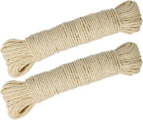 img 3 attached to 🧶 Versatile 1/4” Nature Hemp Rope: Ideal for Cat Trees, DIY Scratching Posts, Crafts, Gardening, and Home Decorating