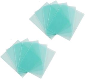 img 2 attached to 🔍 10-Pack Transparent Cover Lens Replacement for 4.5 X 5.25 inch Welding Protective Lens (114 mm x 133 mm)