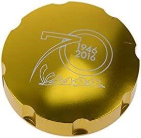 img 3 attached to PRO-KODASKIN Gas Fuel Tank Filler Cap For VESPA GTS GTV LX Primavera Sprint 70Th Anniversary (Gold)