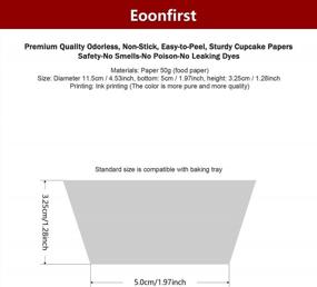 img 2 attached to Eoonfirst Формы для выпечки стандартного размера, формочки для кексов на рождественскую вечеринку, 200 шт. (оранжевые)