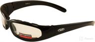 🕶️ black frame clear lens global vision chicago padded riding glasses: optimal selection for superior seo logo
