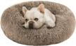 ultimate comfort with puppbudd's self-warming faux fur dog bed - perfect for small dogs up to 35lbs logo