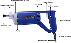 img 2 attached to 800W Electric Hand Held Concrete Vibrator - 13000 VPM For Construction, Pencil Portable Concrete Vibrabrater With 3/4 HP Power