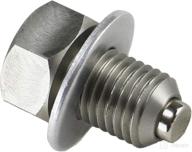 🔩 vortex - m12 x 1.5mm stainless steel engine magnetic oil drain plug: high-quality, neodymium magnet | made in usa - part dp010 logo