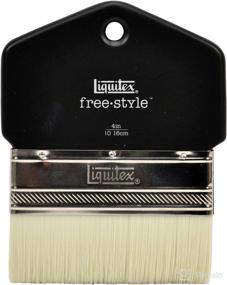 img 2 attached to 🖌️ Liquitex Professional Freestyle Large Scale Brush, 4-inch Paddle - White