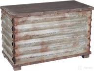 vintage metal storage trunk: rustic silver, large size - ideal for household essentials логотип