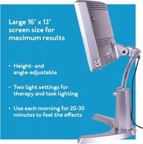img 1 attached to Day-Light Classic Plus: светодиодная лампа Sun Therapy мощностью 10 000 люкс для яркого настроения и терапии солнечным светом