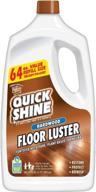 🌿 64oz quick shine hardwood floor luster: plant-based cleaner & polish with carnauba | easy squirt & spread | renew & protect with quick shine | safer choice certified | restore, protect, refresh logo