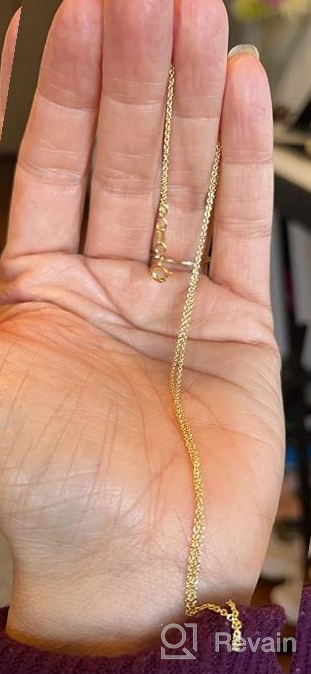 img 1 attached to 14K Yellow Gold Filled Or White Gold Filled Cable Chain Necklace For Women And Men (1Mm, 1.3Mm, 1.5Mm Or 2.1Mm - Sizes From 14 To 30 Inch Long) review by Richard Orozco
