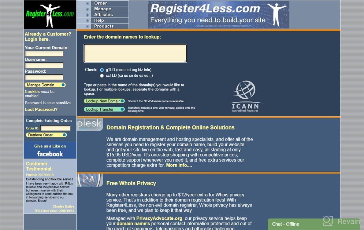 img 1 attached to Register4Less Domain Registration review by Patrick Hamilton