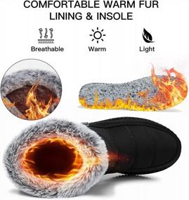 img 2 attached to Stay Cozy And Fashionable With TEMOFON Womens Winter Snow Boots - Waterproof, Warm And Comfortable!