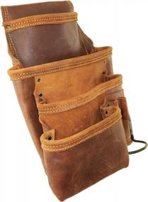 img 1 attached to Top Grain Leather 10 Pocket Left-Handed Framers Tool Pouch From GRAINTEX AS2531 Ambassador Series - Ideal For Constructors, Electricians, Plumbers, Handyman, And Framers