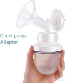 img 3 attached to 🍼 Удобный набор из 4-х штук: адаптер для бутылок Papablic Direct Pump для грудных помп Spectra S1 S2 и Avent - совместим с бутылочками Comotomo для малышей.