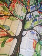 img 1 attached to Beddinginn Colorful Trees Of Life Shower Curtain Fabric，Heavy Duty, Waterproof Shower Curtains Modern For Bathroom Decor With 12Pcs Hooks(Tree Of Life，72*84 Inches) review by Sameer Harder