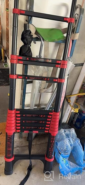 img 1 attached to HBTower 12.5 FT Telescoping Ladder With 2 Triangle Stabilizers: Lightweight, Durable, And Versatile For RV Or Outdoor Work review by Steven Hanson