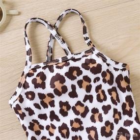 img 1 attached to Toddler Swimsuit Cheetah Bathing Swimwear Apparel & Accessories Baby Boys in Clothing