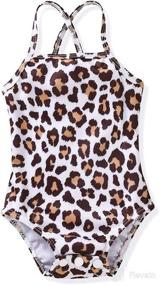 img 4 attached to Toddler Swimsuit Cheetah Bathing Swimwear Apparel & Accessories Baby Boys in Clothing