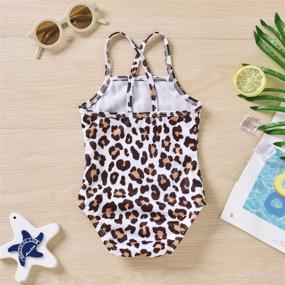 img 2 attached to Toddler Swimsuit Cheetah Bathing Swimwear Apparel & Accessories Baby Boys in Clothing