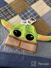 img 5 attached to 🧢 Disney Star Wars: The Mandalorian's Cute Baby Yoda Grogu Roll Down Beanie Hat - with Ears!