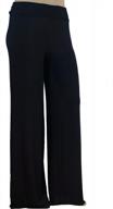 stylzoo plus size palazzo pants: made in usa with premium modal rayon fabric for the ultimate softness and stretch logo