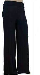 img 4 attached to Stylzoo Plus Size Palazzo Pants: Made In USA With Premium Modal Rayon Fabric For The Ultimate Softness And Stretch