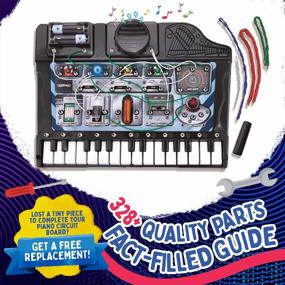img 1 attached to Electric Piano Circuit Board Kit For Kids - 38+ Music Lab Experiments, DIY Engineering Toy & Educational Science Kits, STEM Projects Ages 8-12