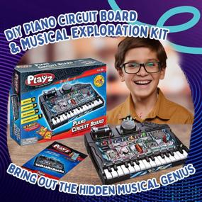 img 3 attached to Electric Piano Circuit Board Kit For Kids - 38+ Music Lab Experiments, DIY Engineering Toy & Educational Science Kits, STEM Projects Ages 8-12