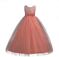 👸 sparkling vintage pageant flower dresses for girls - glittering attire for little princesses logo