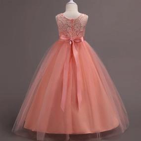 img 2 attached to 👸 Sparkling Vintage Pageant Flower Dresses for Girls - Glittering Attire for Little Princesses