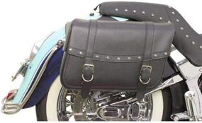 img 1 attached to 👜 Saddlemen X021-03-041 Large Rivet Highwayman Slant-Style Saddlebag - Black