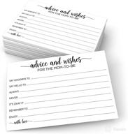 321done advice and wishes for the mom-to-be (50 cards) 4&#34 baby stationery logo