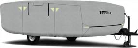img 4 attached to IiSPORT Extra-Thick 4 Layers RV Cover Fits 10'-12' Long W/Air Vent System, Zipper Access & Anti-UV Ripstop Protection