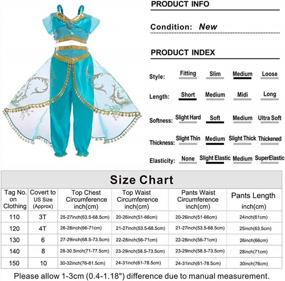img 2 attached to Jurebecia Girls' Princess Costume - Blue Dress For Role-Play, Fancy Birthday Parties, And Dress-Up Fun