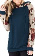 толстовка с капюшоном и длинными рукавами с цветочным принтом для женщин от angashion - stylish sweater tops логотип