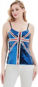 img 1 attached to UK Union Jack Flag Sequin Tank Top For Women By Anna-Kaci, Perfect For Showing British Pride