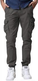 img 4 attached to Match Mens Twill Jogger Pants