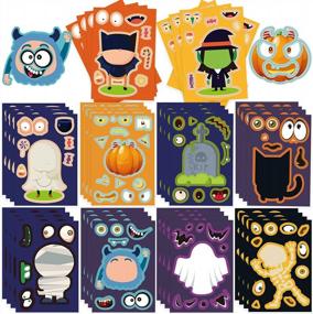 img 4 attached to Spook-Tacular DIY Fun: Halloween Craft Stickers For Kids And Toddlers With 40 Sheets Of Creative Options!