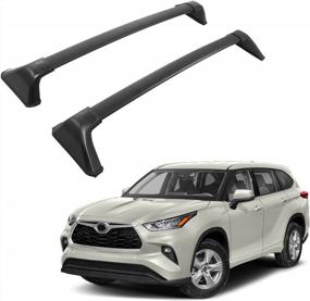 img 4 attached to ALAVENTE Roof Rack Cross Bars For Toyota Highlander L & LE 2020-2022 | Aluminum Cargo Carrier Rooftop Luggage Car Roof Rack Without Side Rails