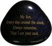 gifts for son: remind your son you're his rock with this everyday clock" - optimized for seo by integrating focus keywords "gifts for son" and "everyday clock logo