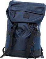 🎒 large canvas x ray duffle backpack – retro rucksack for men and women, ideal for travel, hiking, mountain adventures, and weekend getaways (navy/black) логотип