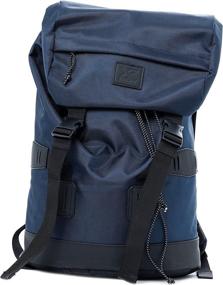 img 4 attached to 🎒 Large Canvas X RAY Duffle Backpack – Retro Rucksack for Men and Women, Ideal for Travel, Hiking, Mountain Adventures, and Weekend Getaways (Navy/Black)