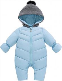 img 1 attached to Genda 2Archer Unisex Baby Snow Jumpsuit Winter Rompers