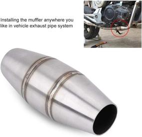 img 3 attached to Acouto Universal Motorcycle Silencer Stainless